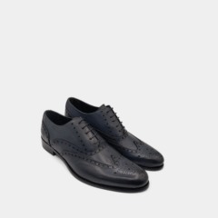 Scarpe Oxford in vitello blu Marton Calzature