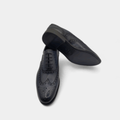 Scarpe Oxford in vitello blu Marton Calzature