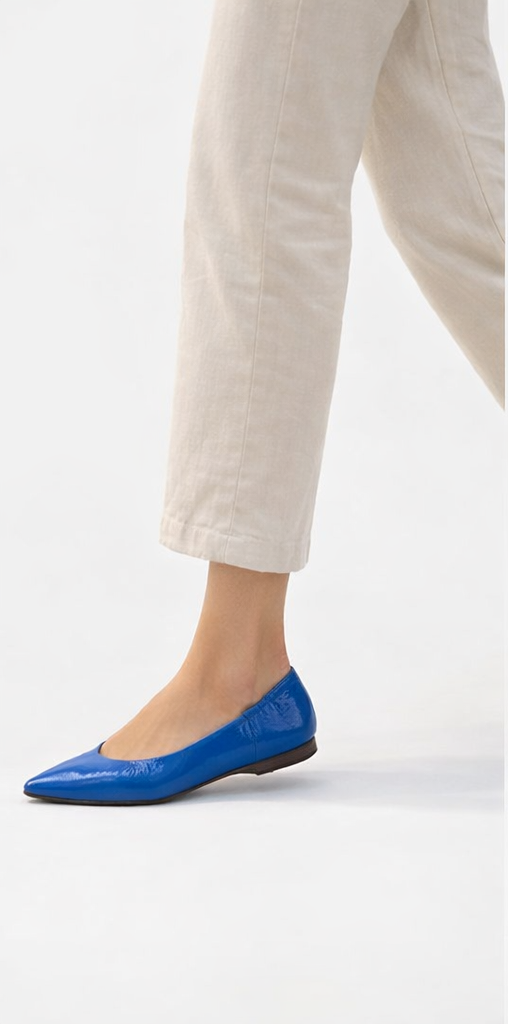 Garlani Donna ballerine vernice azzurra